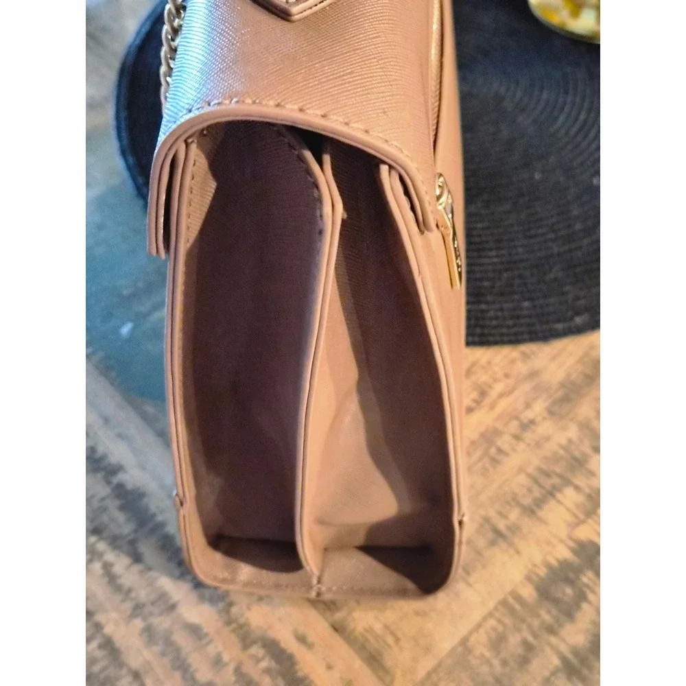 Trina Turk Khaki Vegan Leather Top Handle‎ Satchel Detachable Strap TTT-2008 NEW